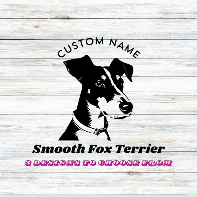 Smooth Fox Terrier Car Decal  Die Cut Vinyl Decal