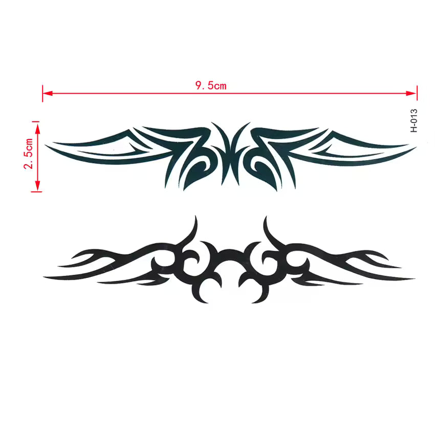 black henna para sobrancelha kit de tatuagem cute adesivo de parede espelhado tatoo temporary  tatuajes tatto  Die Cut Vinyl Decal