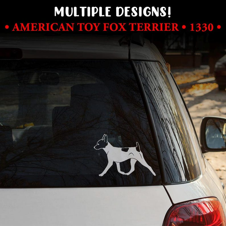 American Toy Fox Terrier Die Cut Vinyl Decal