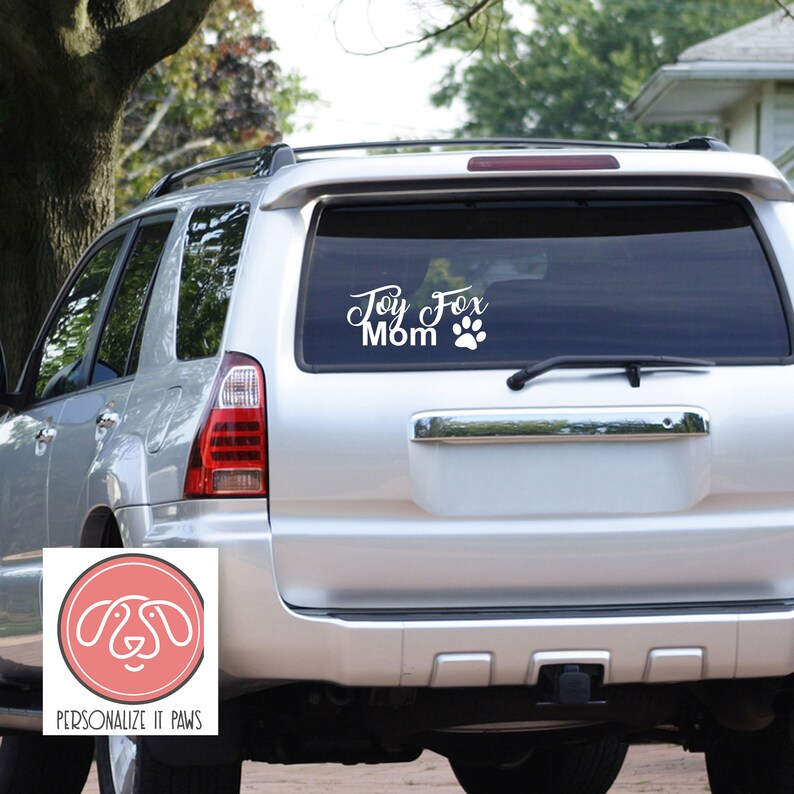 Toy Fox Terrier Mom Decal Die Cut Vinyl Decal