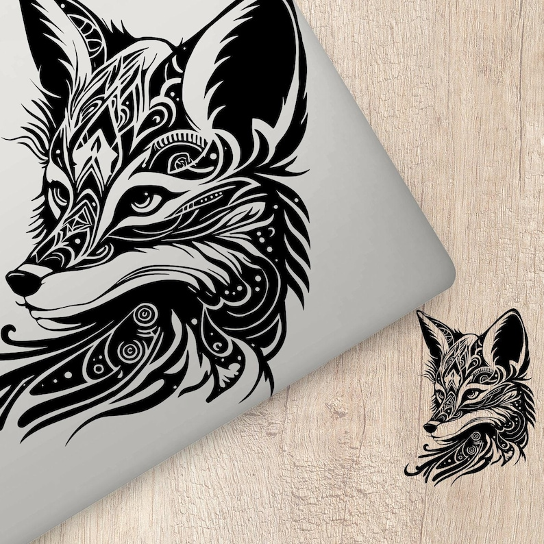 gothic foxes | vinyl decals Die Cut Vinyl Decal