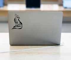 Wolf Howl Night Sky Vinyl Decal Die Cut Vinyl Decal