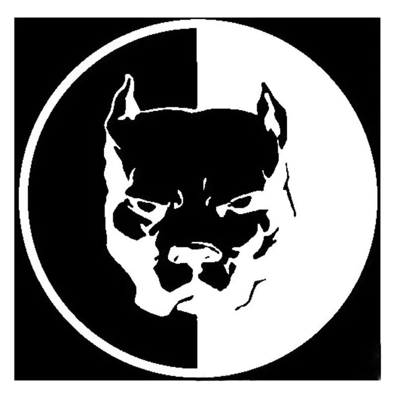 Waterproof Pitbull Dog Bulldog Car  Decoration Decal Auto Styling Wall  Horrible Dog Head Car Wall Die Cut Vinyl Decal