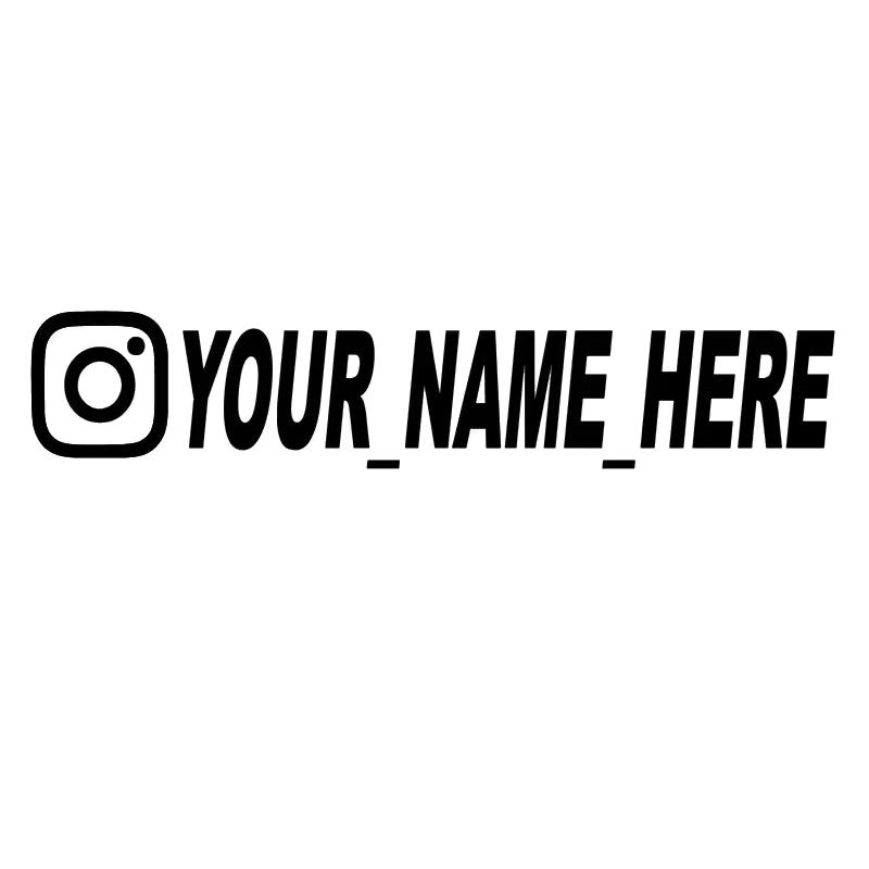 New Creative Design Car Personalization Paper for Instagram FACEBOOK Pinterest YouTube Pegatinas Coche PVC Waterproof Die Cut Vinyl Decal