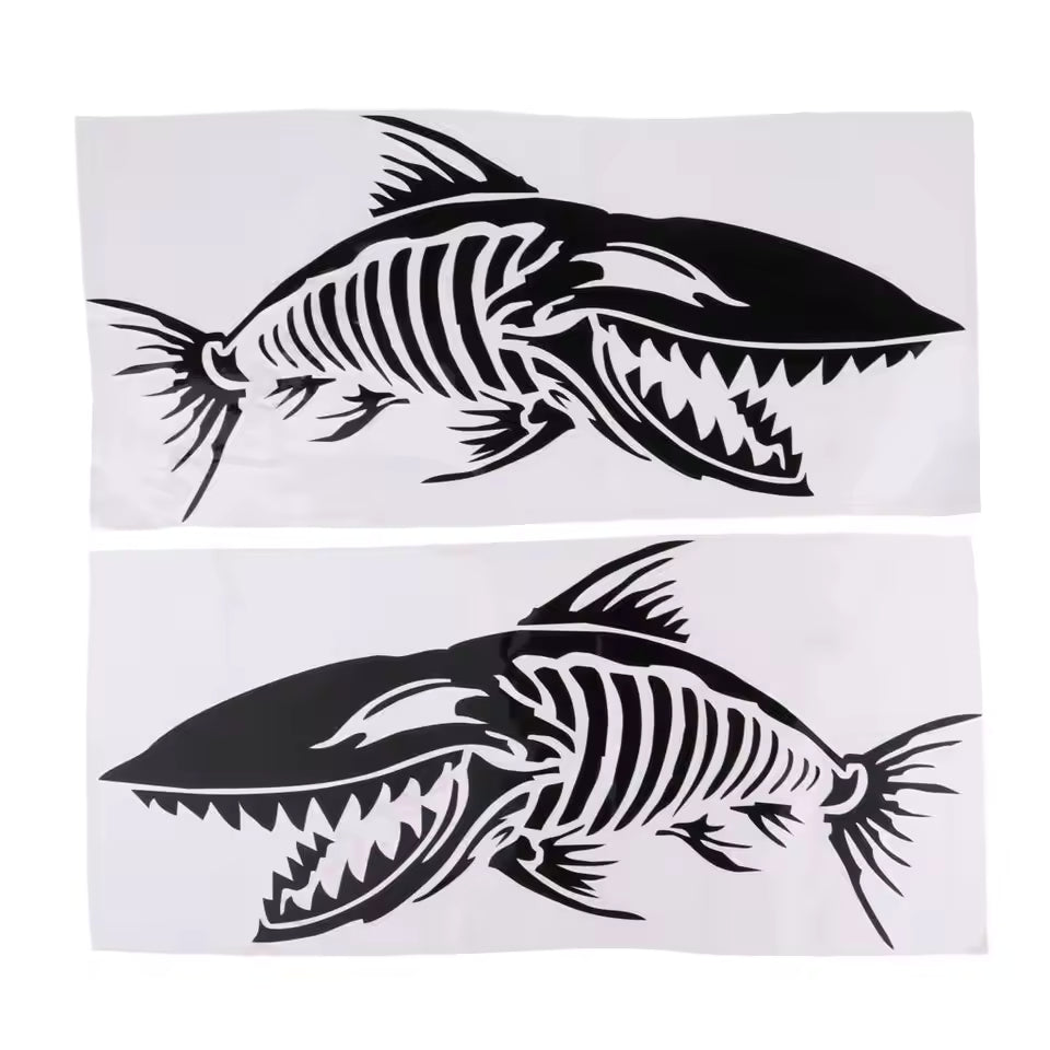 skeleton fish bones decal sticker kayak boat car window  Die Cut Vinyl Decal