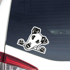Smooth Fox Terrier Car Decal Die Cut Vinyl Decal