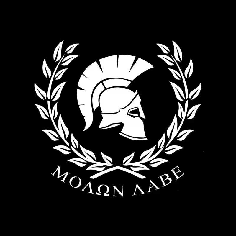 JP Spartan Helmet Vinyl Sticker for Car Motorcycle Window Bumper Waterproof Decal Auto Exterior Accessory  Die Cut Vinyl Decal