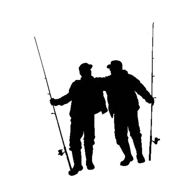 Personalized Stickers Car Stickers Good Friends Go Fishing Waterproof and Sunscreen Personalized Stickers Die Cut Vinyl Decal