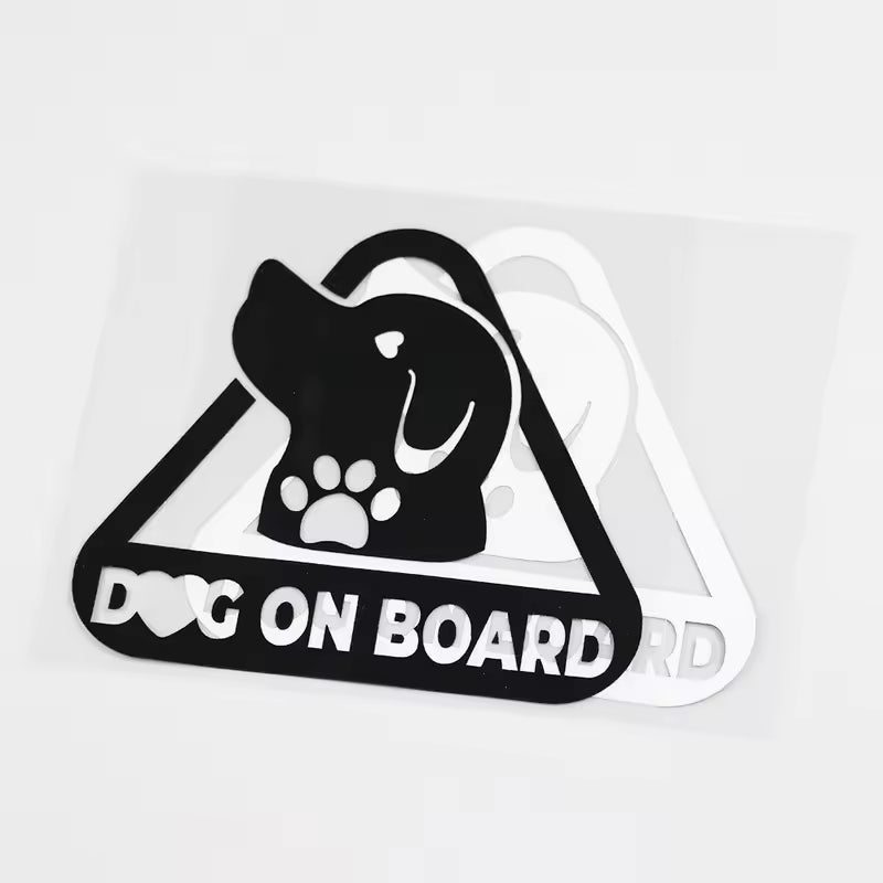 Dog on Board Decal Car Truck Bumper Car Sticker Vinyl Decoration Die Cut Vinyl Decal