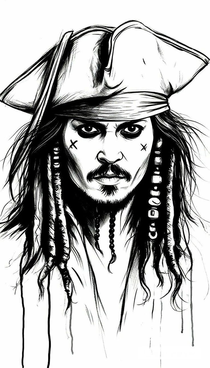 Jack Sparrow Die Cut Vinyl Decal