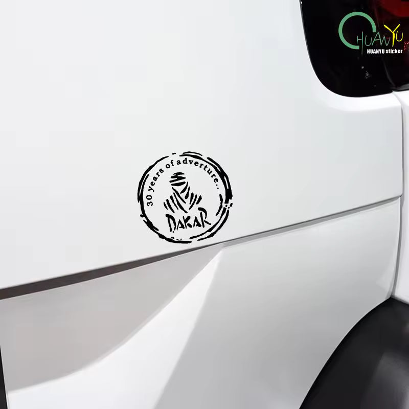 Reflective car Dakar adventure trip personalized car  Dakar car fuel tank and bonnet  Die Cut Vinyl Decal