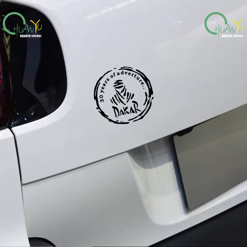 Reflective car Dakar adventure trip personalized car  Dakar car fuel tank and bonnet  Die Cut Vinyl Decal