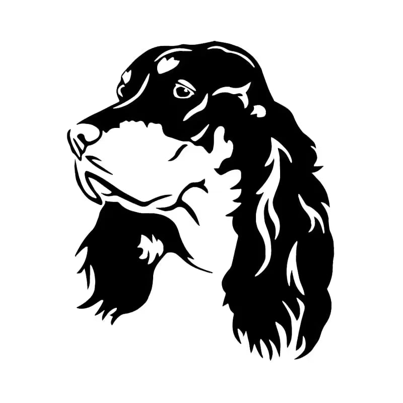 OFK Intereting Animal Gordon Setter Dog Car Sticker Vinyl Decal Window.  Die Cut Vinyl Decal