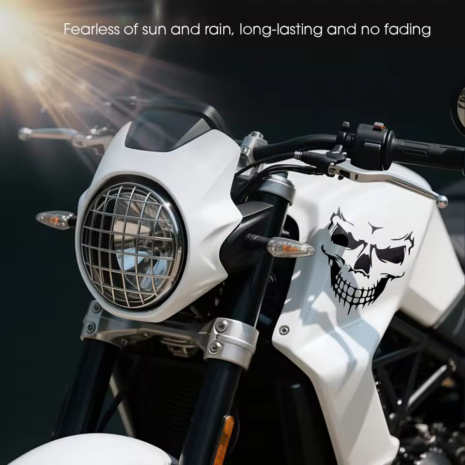 Warning Motorcycle Decals, Great for Safety & Style, High - Quality Adhesive  Die Cut Vinyl Decal
