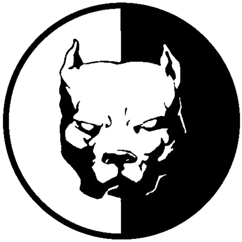 Waterproof Pitbull Dog Bulldog Car  Decoration Decal Auto Styling Wall  Horrible Dog Head Car Wall Die Cut Vinyl Decal