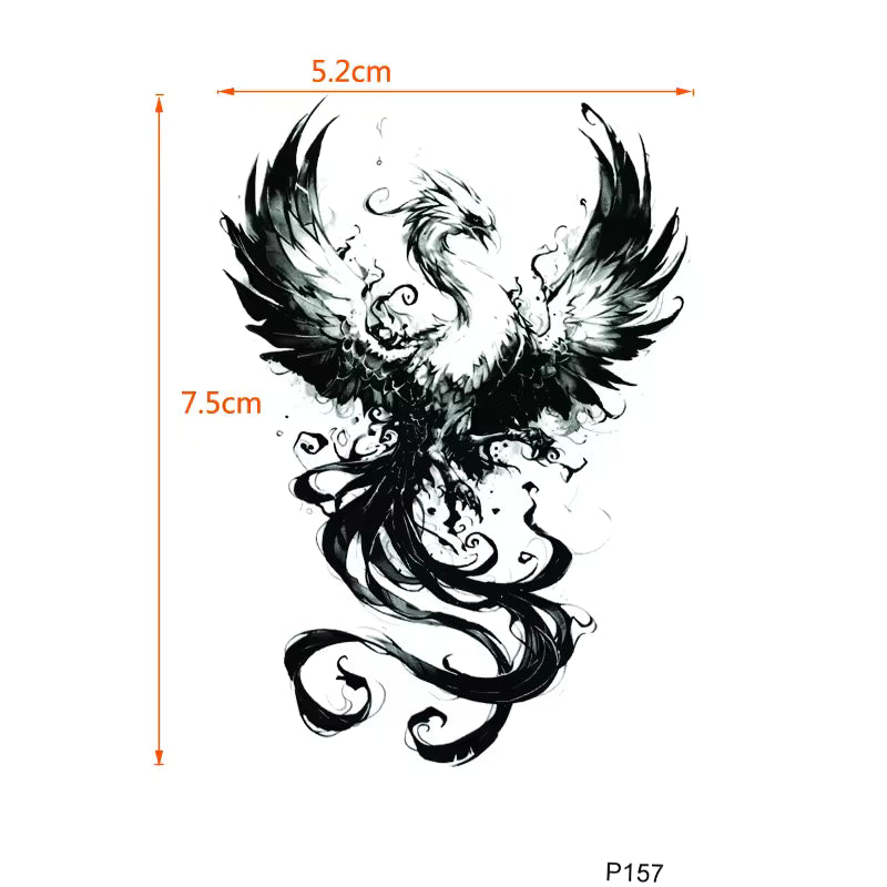 Constant Phoenix Waterproof Temporary Tattoo  Tatuajes Temporales Hombre Body art Fake Tatoo Tatouage Henne  Die Cut Vinyl Decal