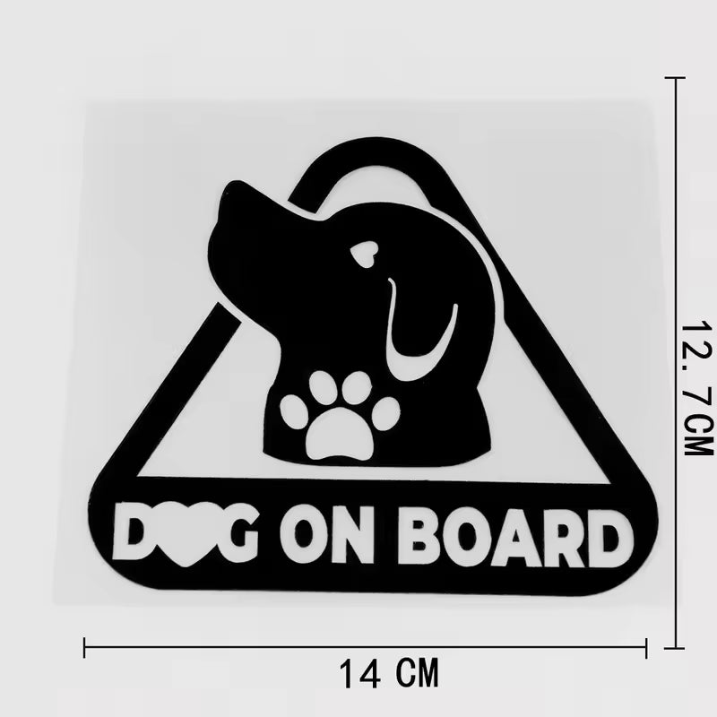 Dog on Board Decal Car Truck Bumper Car Sticker Vinyl Decoration Die Cut Vinyl Decal