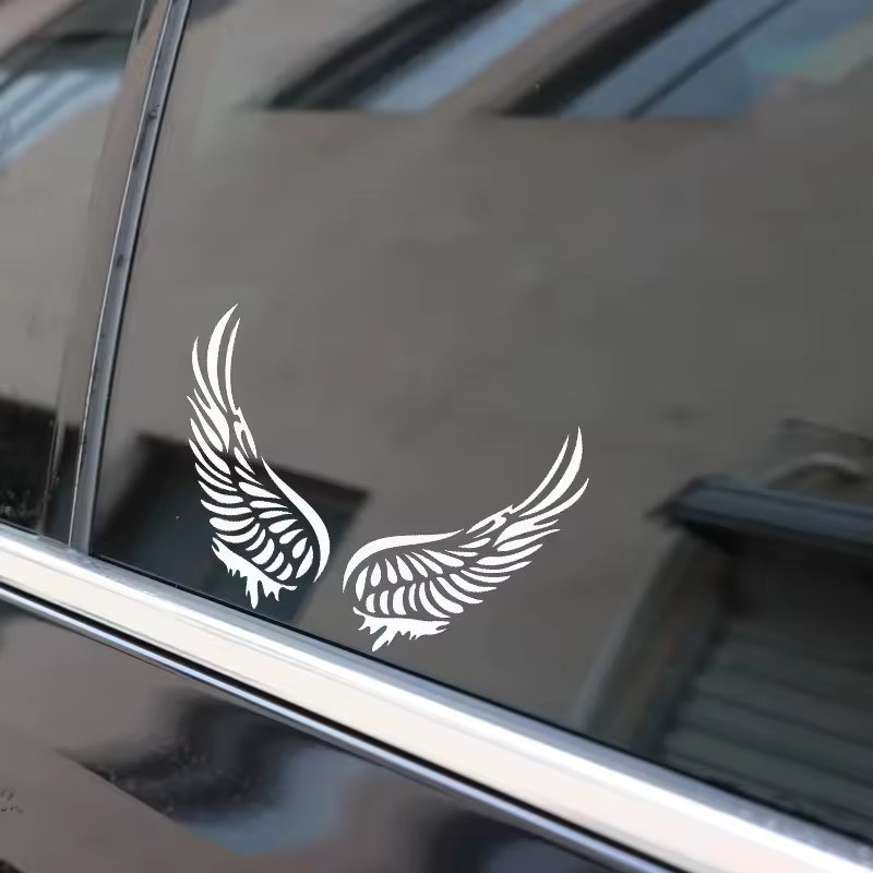 interesting and beautiful angel wings cover the body, personalized car stickers, . vinyl accessories  Die Cut Vinyl Decal
