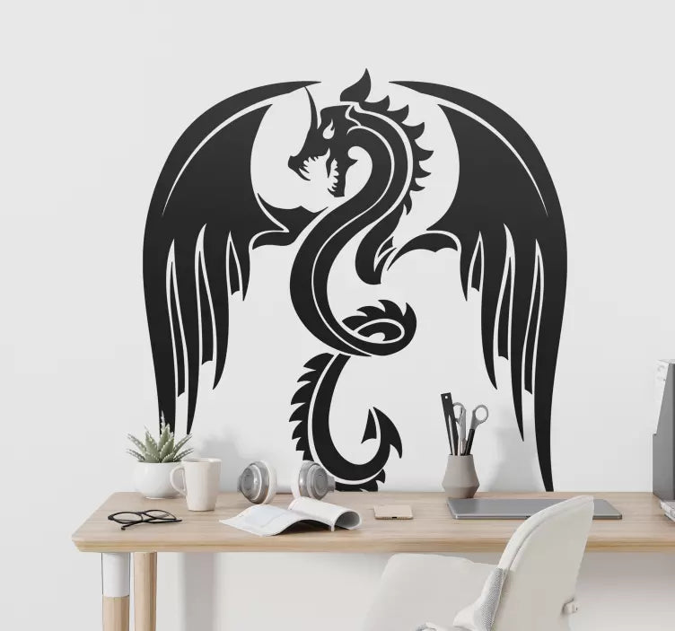 Dragon wing dinosaur wall sticker - TenStickers | Die Cut Vinyl Decal