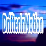Drifter in Motion JDM vinyl die cut decal for cars 