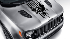 American White Flags Die Cut Vinyl Decal