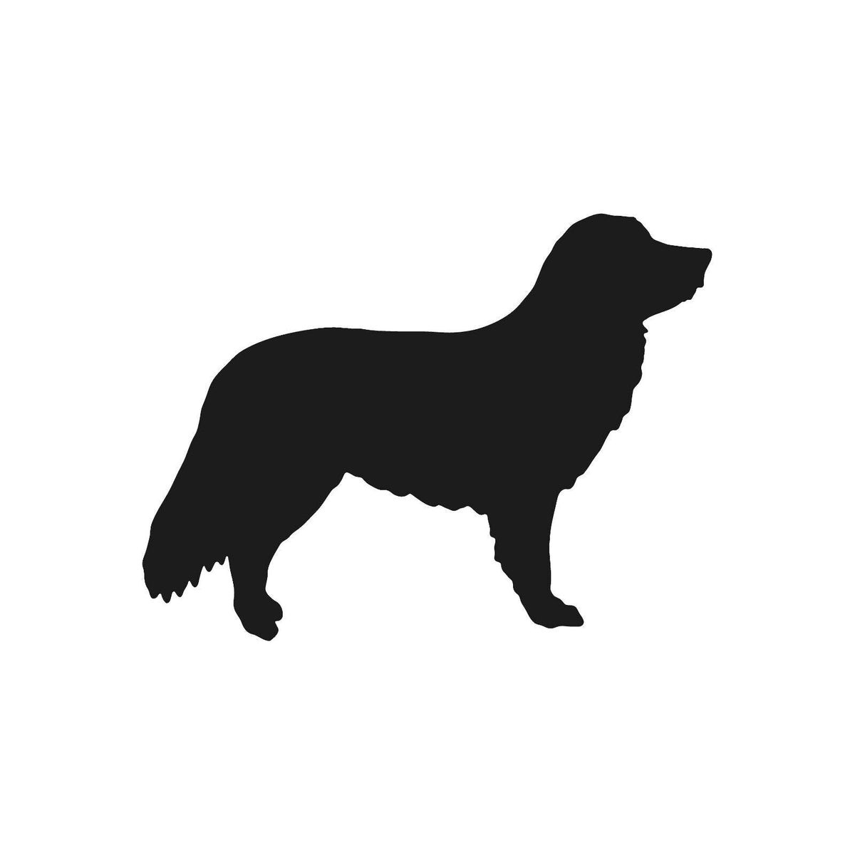 duck‑tolling‑retriever‑vinyl‑sticker black die cut decal for vehicle windows laptops