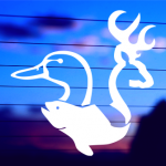 duck-buck-bass-wildlife-vinyl-decal-on-car-window-bumper