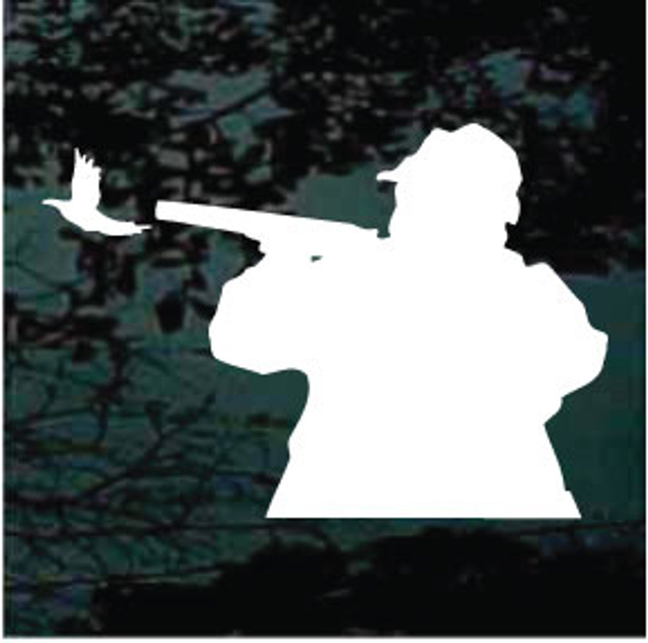 duck‑hunter‑silhouette‑vinyl‑car‑decal‑die‑cut‑sticker