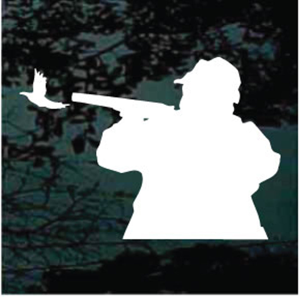 duck‑hunter‑silhouette‑vinyl‑car‑decal‑die‑cut‑sticker