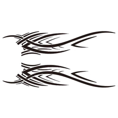 Walbest Universal Auto Car Vehicle Body 2 Side Flame Stripes Decals Stickers Decoration  Die Cut Vinyl Decal/ Bumper For Windows, Cars, Trucks, Laptops, Etc.