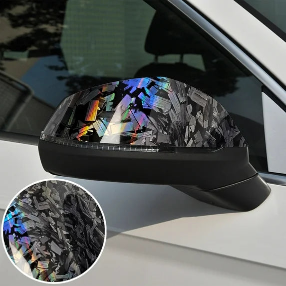 Bxotiy Forged Gloss Carbon Fiber Vinyl Die Cut Vinyl Decal