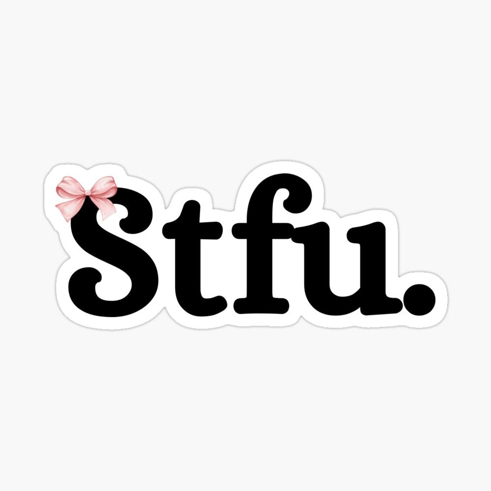 the word stifu in black and  Die Cut Vinyl Decal