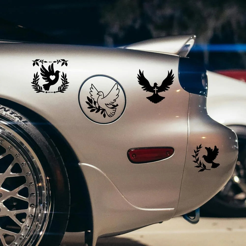 Plastic Reflective Car Stickers Waterproof Decals for Vehicle Decoration Bird Die Cut Vinyl Decal/ Bumper For Windows, Cars, Trucks, Laptops, Etc.