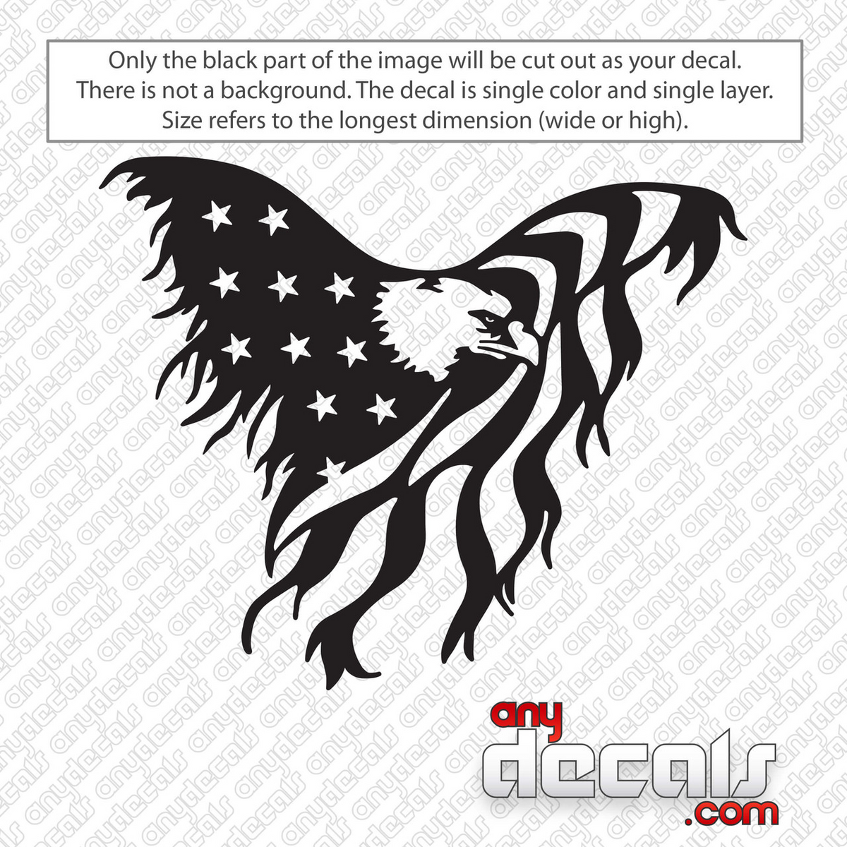 Golf Cart Decals And Graphics American Eagle Flag Die Cut Vinyl Decal