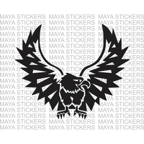 Eagle Sticker Set Of 2 Eagle Tribal Flame Vinyl Decals Die Cut Vinyl Decal