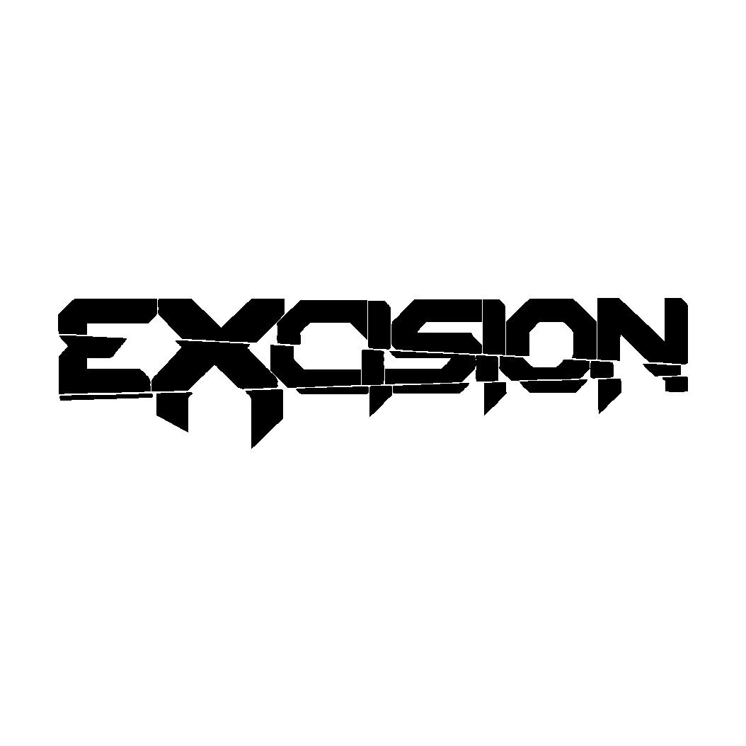 excision-dubstep-dj-vinyl-sticker black die cut decal for vehicle windows laptops