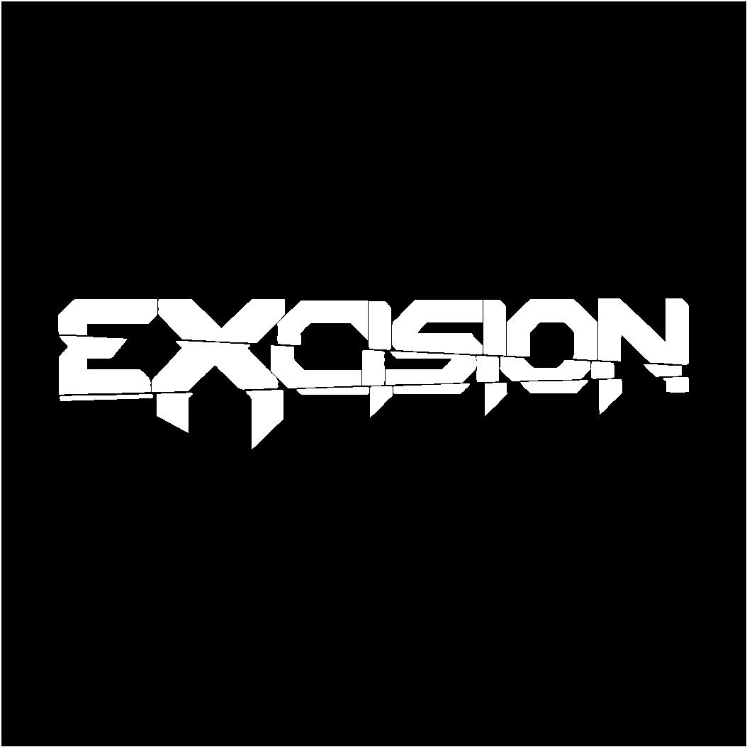 excision-dubstep-dj-vinyl-sticker white die cut decal for vehicle windows laptops
