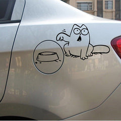 a car with a sticker on   Die  Cut Vinyl Decal