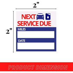Performore 2 x 2 Oil Change Stickers, 300 Sitckers Per Roll, Auto Service Reminder Sticker Roll | Die Cut Vinyl Decal/ Bumper For Windows, Cars, Trucks, Laptops, Etc.