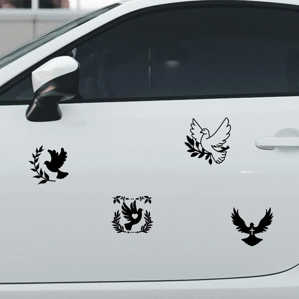 Plastic Reflective Car Stickers Waterproof Decals for Vehicle Decoration Bird Die Cut Vinyl Decal/ Bumper For Windows, Cars, Trucks, Laptops, Etc.