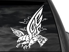 Bald Eagle Decal Die Cut Vinyl Decal