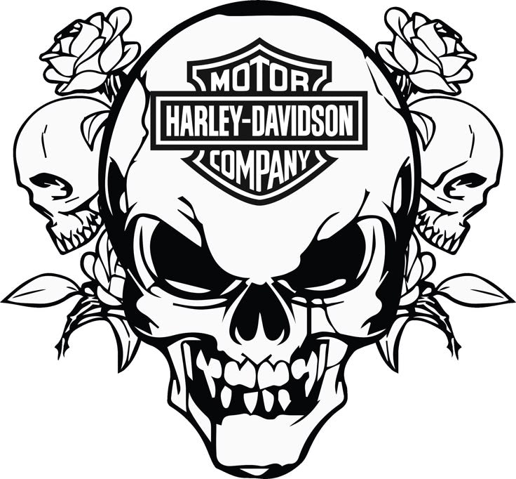 Harley Davidson Die Cut Vinyl Decal