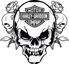Harley Davidson Die Cut Vinyl Decal