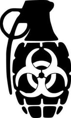 a black and white Die Cut Vinyl Decal