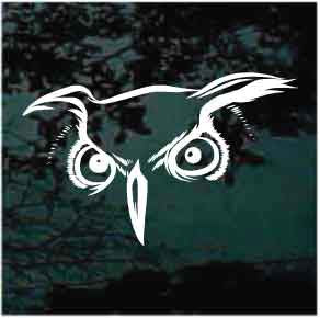 Fierce Owl Eyes Decals | Die Cut Vinyl Decal