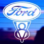 ford-v8-vinyl-decal-on-car-window-bumper