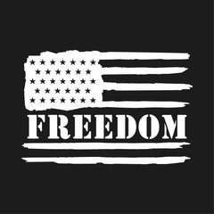 freedom‑flag‑vinyl‑sticker white waterproof for cars trucks laptops