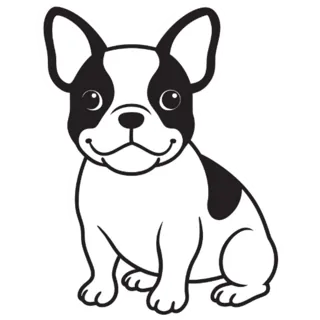 French Bulldog Body Sticker Die Cut Vinyl Decal