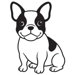 French Bulldog Body Sticker Die Cut Vinyl Decal