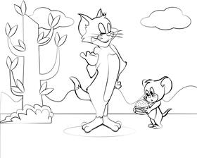 Funny Tom and Jerry black and white  Die Cut Vinyl Decal